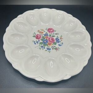 Vintage E&R American Artware 1940s Egg Platter